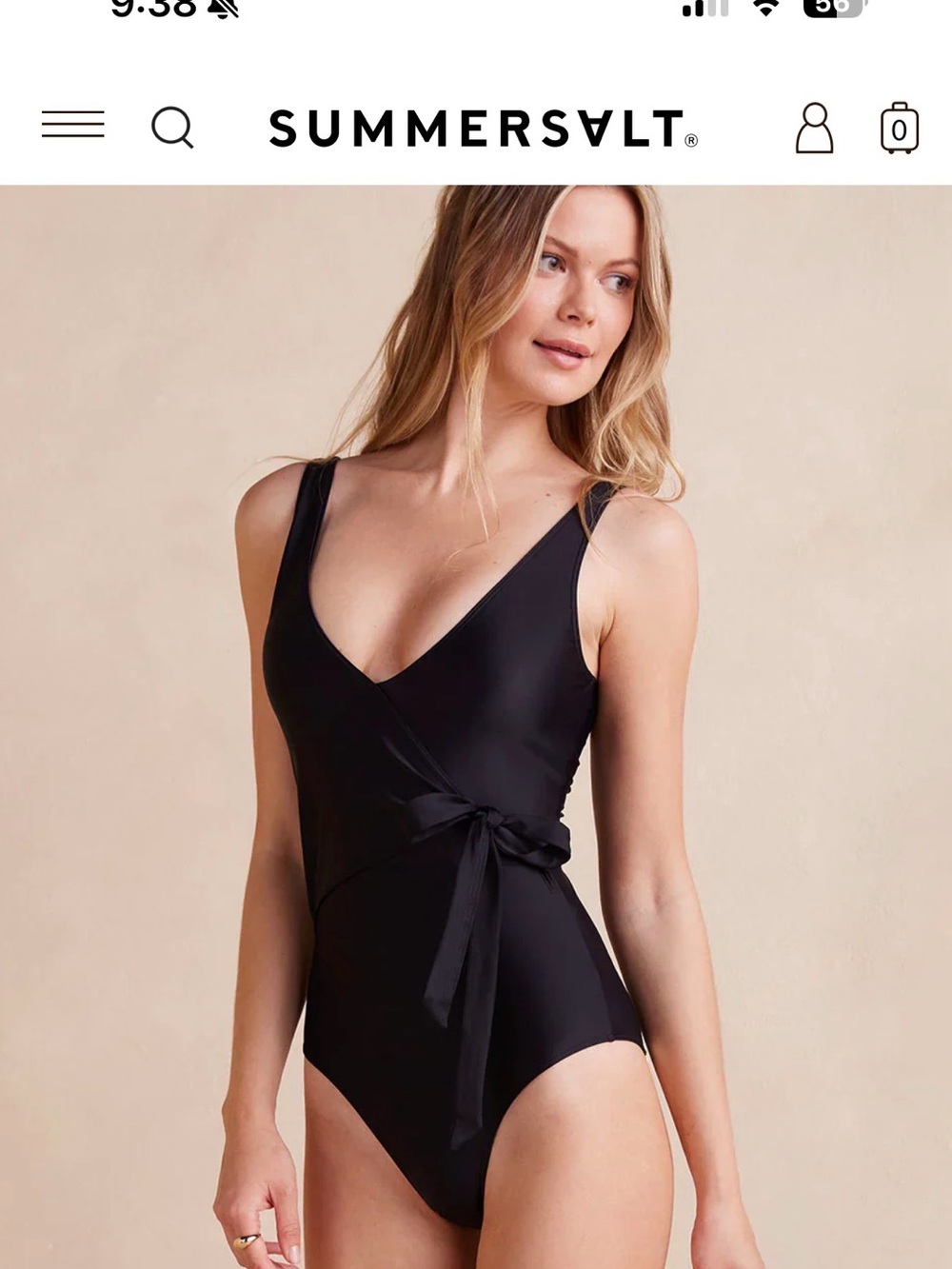 SUMMERSALT navy the perfect wrap one piece - Picture 4 of 5